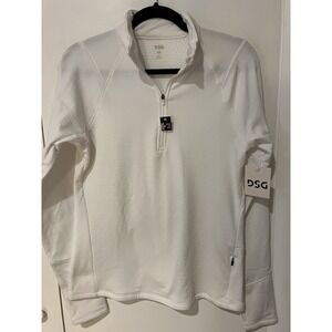 DSG Run Grid 1/4 Zip Gray Size Medium L/S Lightweight Pullover Womens Cold Gear